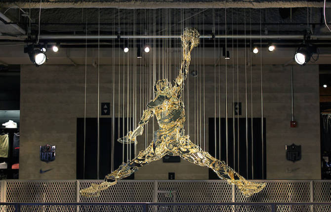 Gold Jumpman Installation