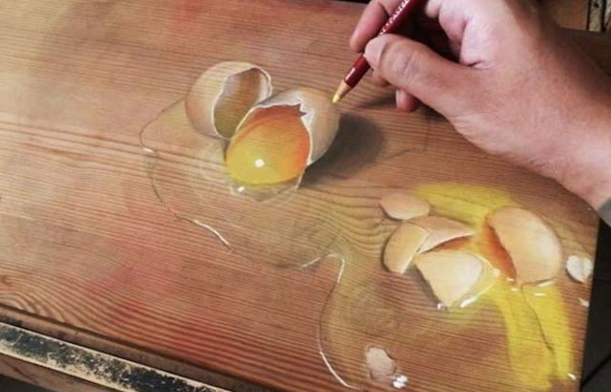 Hyper Realistic Drawings on Wood