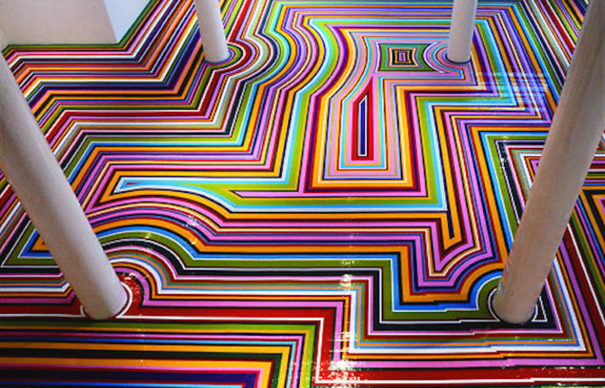 Hypnotic Installations by Jim Lambie