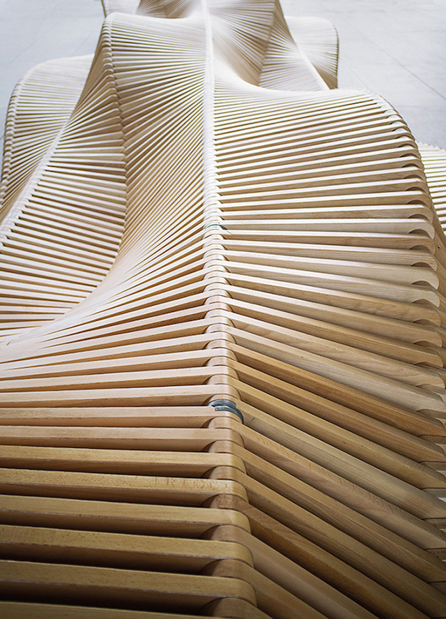 Long Wooden Bench-5