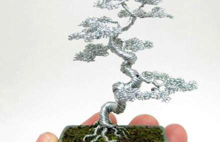 Miniature Wire Bonsai Trees