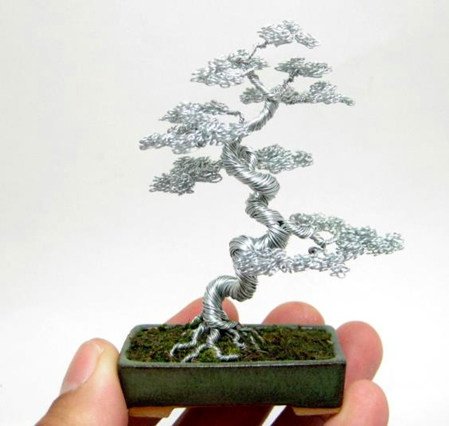 Miniature Wire Bonsai Trees-2