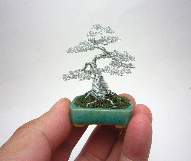 Miniature Wire Bonsai Trees-6