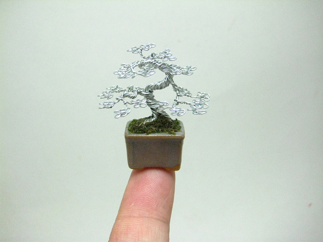 Miniature Wire Bonsai Trees-7