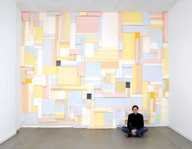 Mondrian Paintings made with Foam -15