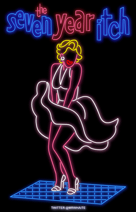 Neon Movie Posters in GIF-10