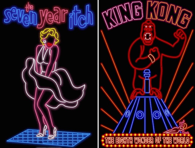 Neon Movie Posters in GIF