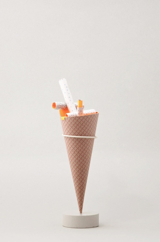 Paper Ice Cream Sculptures-5
