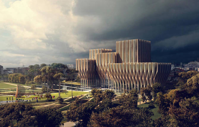 Sleuk Rith Institute by Zaha Hadid