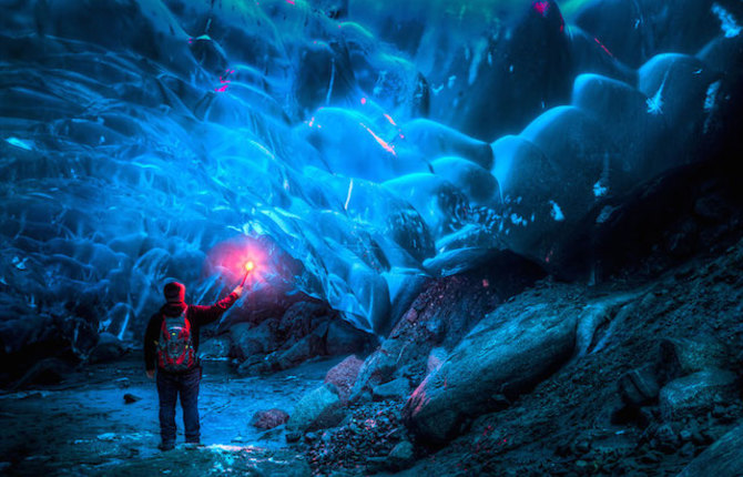Stunning Alaskan Ice Cave