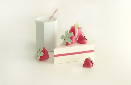 Paper Sculptures of Desserts