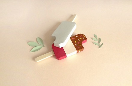 Paper Sculptures of Desserts