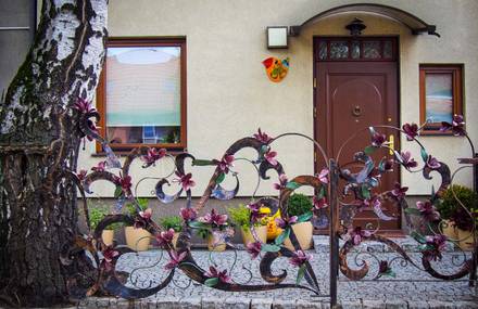 wrought iron fence