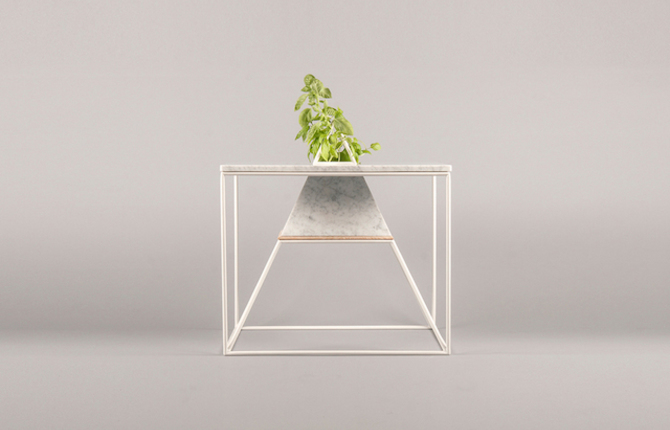 Green Marble Side Table