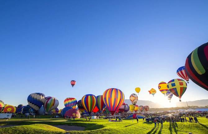 Hot Air Balloon Timelapse in Albuquerque