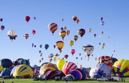 Hot Air Balloon Timelapse in Albuquerque