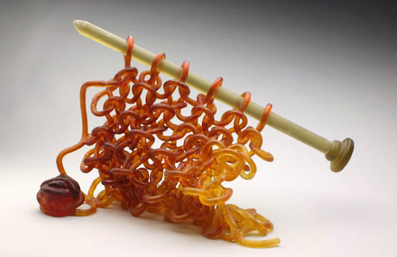 Glass Knits Sculptures