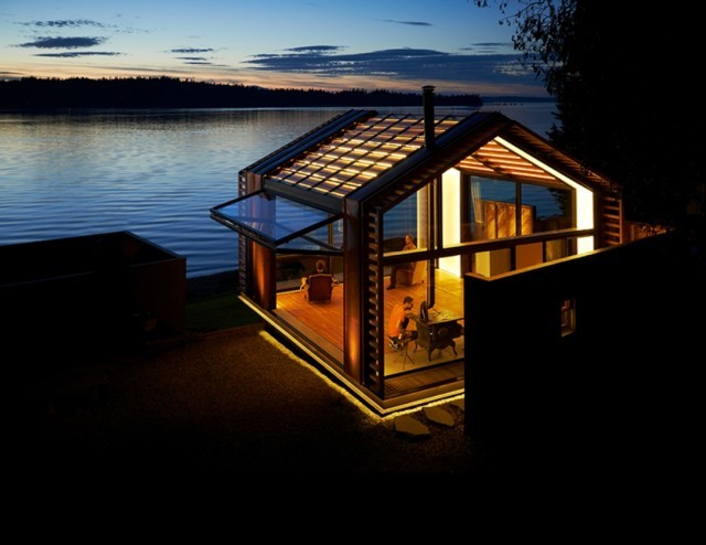 0-Illuminated Waterfront Cabin by Graypants