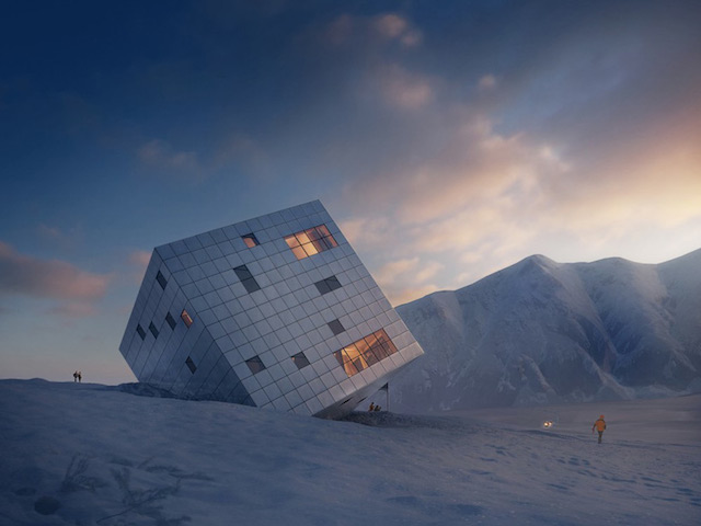 0-Stunning Cube Hut Project by lAtelier 8000