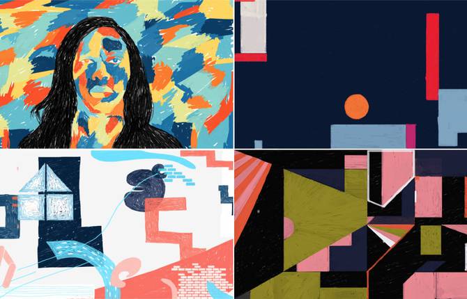 Animated Colorful Abstract Illustrations