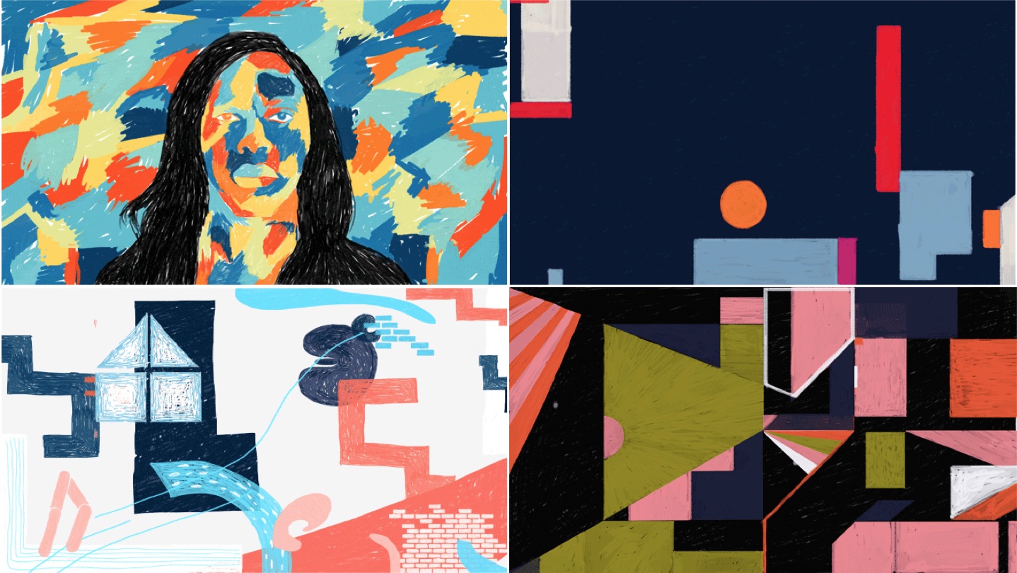Animated Colorful Abstract Illustrations
