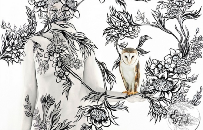 Camouflage Body Wallpaper Art