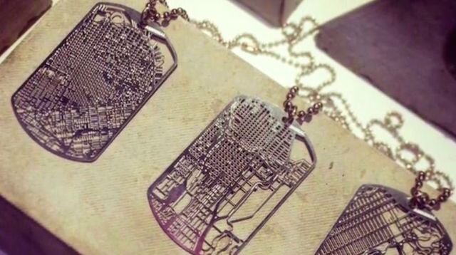 City Maps Turned into Necklaces-1