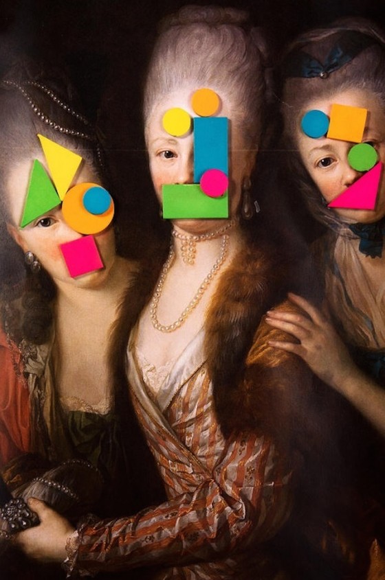 Classical Paintings Covered with Colorful Elements – Fubiz Media