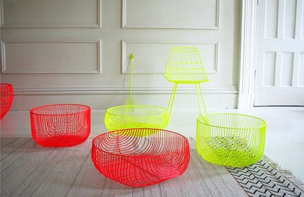 Colorful Wire Furniture