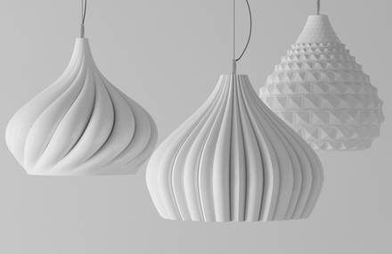 Patterned Lamps by Enrico Zanolla