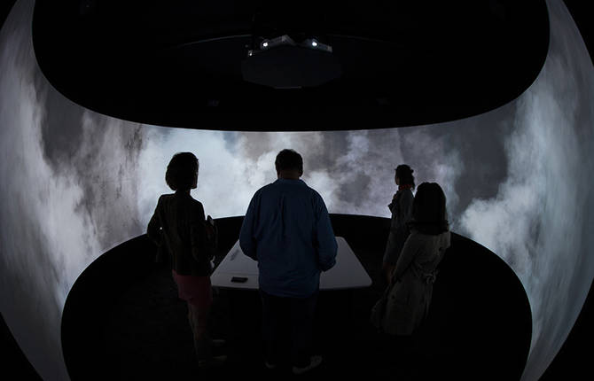 Gigantic Curved Screen Exhibition