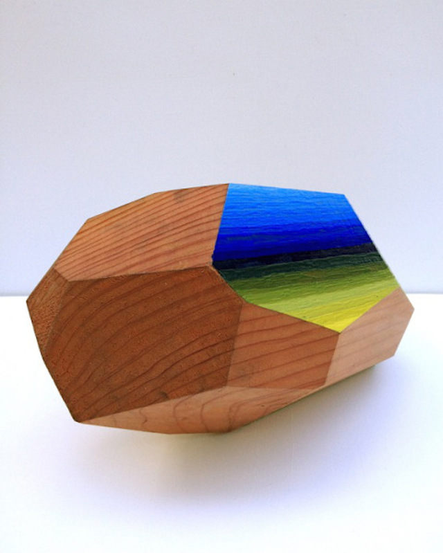 Gradient Painted Piece of Wood-7