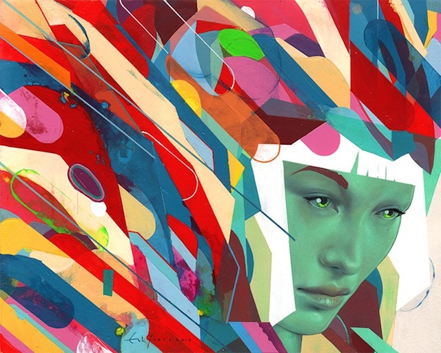 Graphic and Colorful Portraits by Erik Jones -11