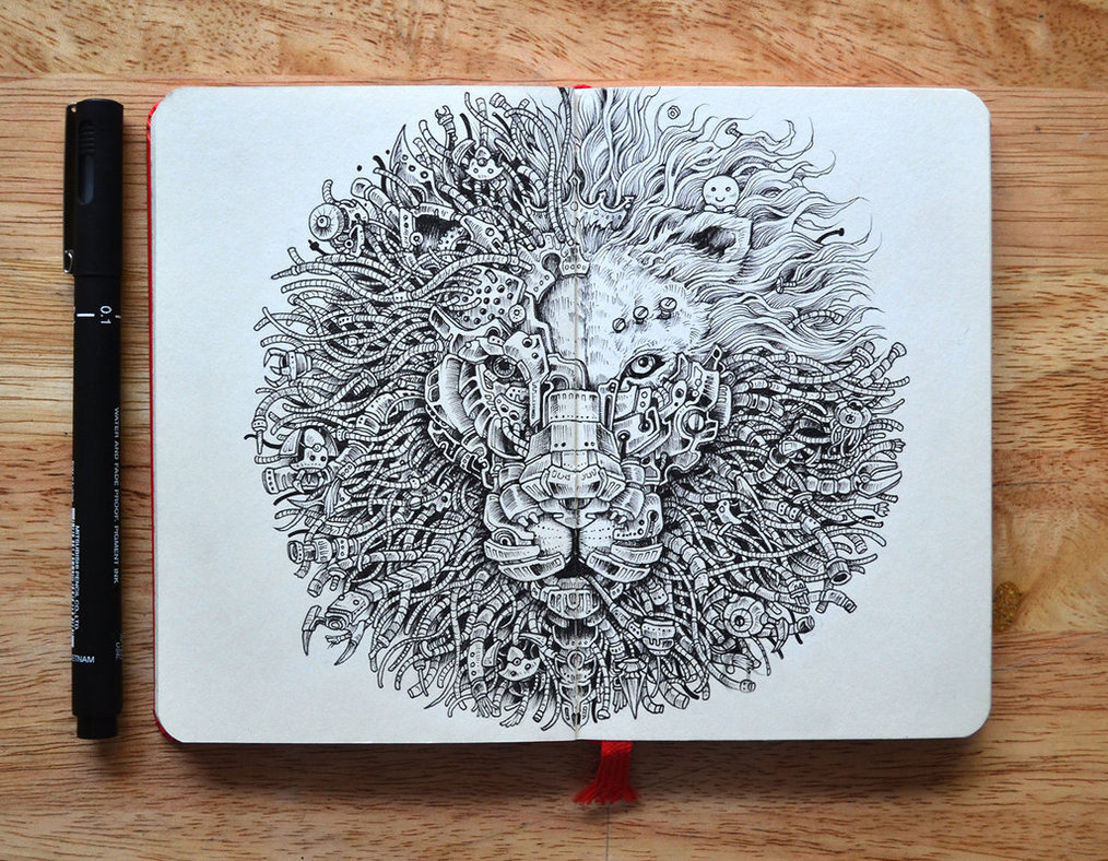 Hyperdetailed Drawings by Kerby Rosanes_0