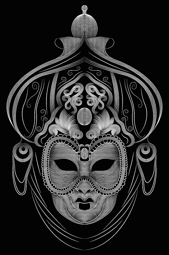 Hypnotic Digital Lines Portraits-9