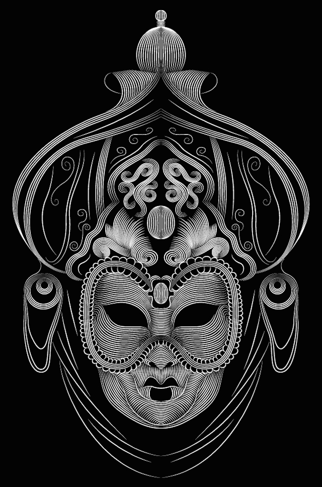 Hypnotic Digital Lines Portraits-9