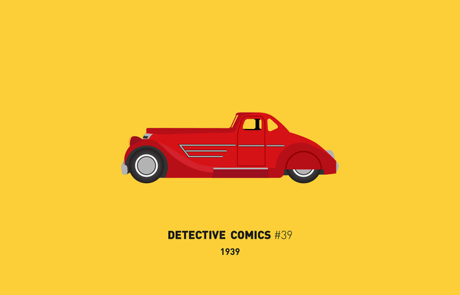 Iconic Batmobiles Illustrations