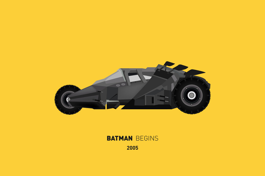 Iconic Batmobiles Illustrations_3