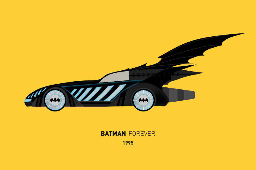 Iconic Batmobiles Illustrations_4