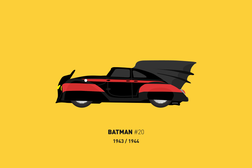 Iconic Batmobiles Illustrations_9