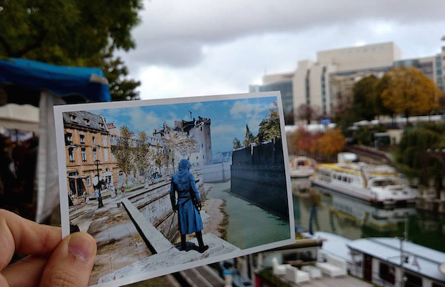 Juxtaposing Video Game Screen Shots With Reality