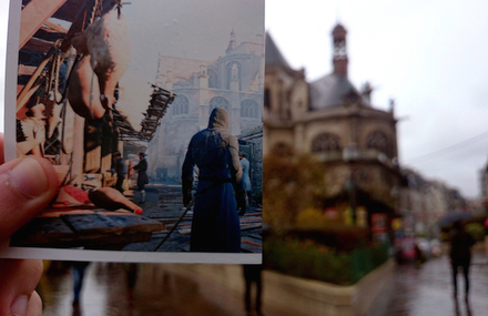 Juxtaposing Video Game Screen Shots With Reality