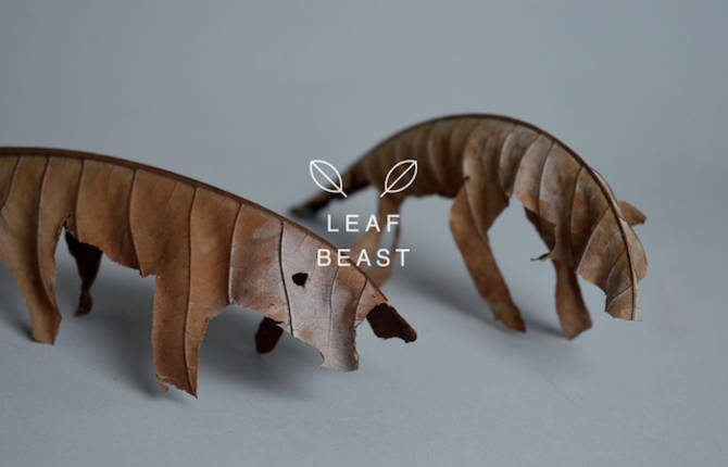 Leaf Beasts Sculptures