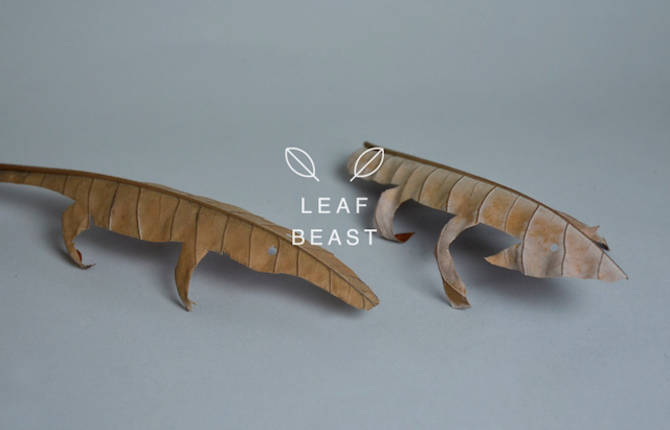 Leaf Beasts Sculptures