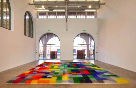 Color Field Floor Installation