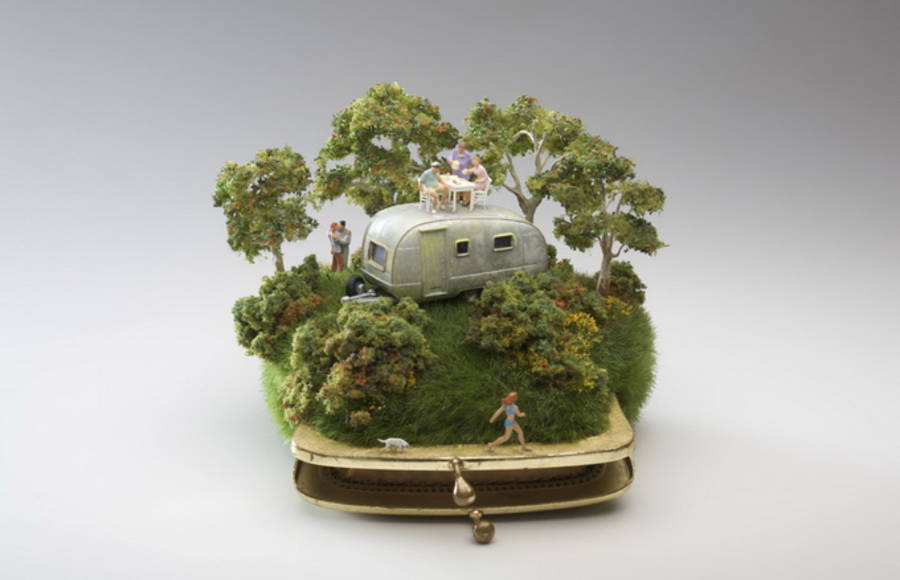 Miniatures Scenes Sculpture with Everyday Objects