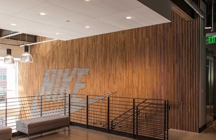 Nike Wood Feature Wall