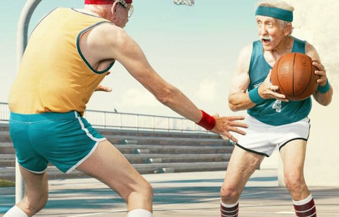 Old People Playing Basketball Photography