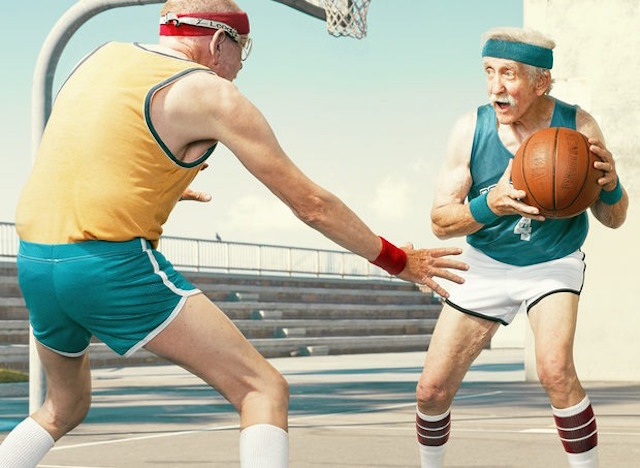 Old People Playing Basketball Photography_1