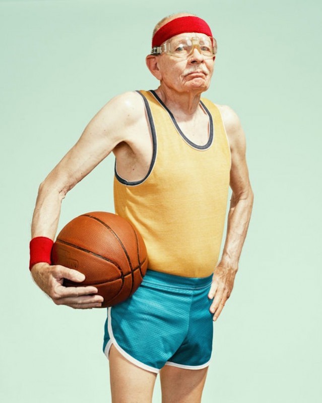 Old People Playing Basketball Photography Media